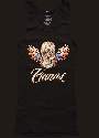 Women’s Skull with Wings- black tank
